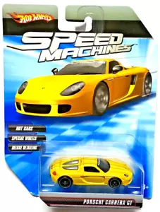 Hot Wheels 2009 Speed Machines Porsche Carrera GT GELB 1/64 schön siehe Bilder - Bild 1 von 6