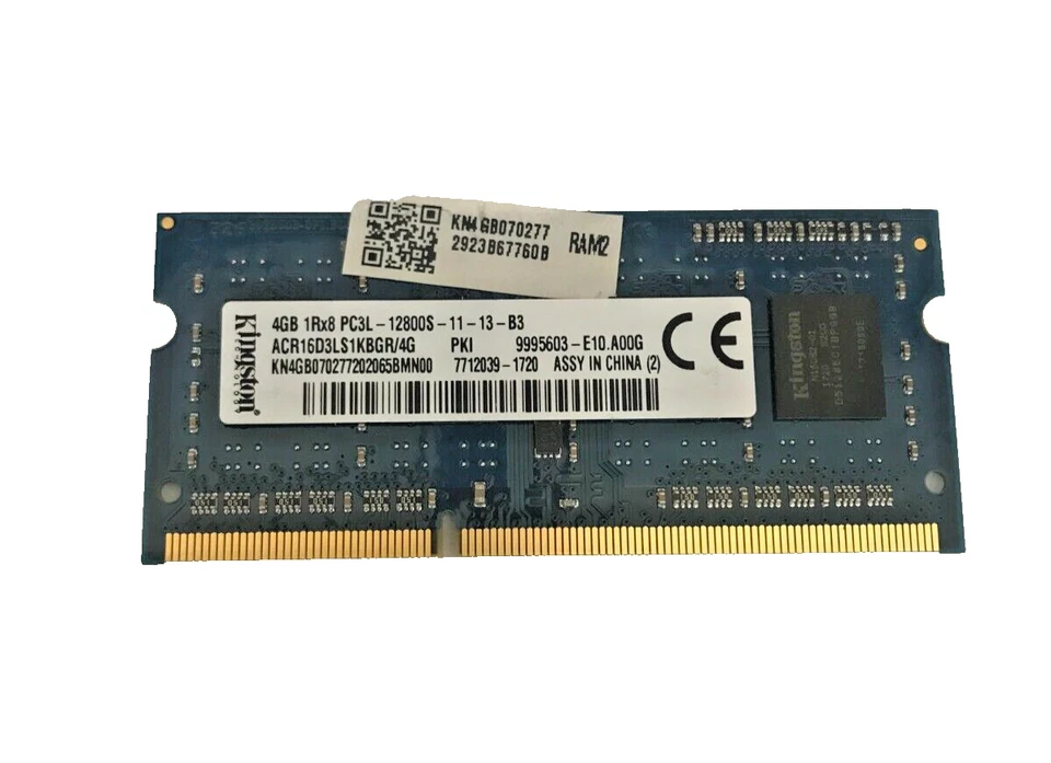 Kingston 4GB PC3L-12800S ACR16D3LS1KBGR/4G SO-DIMM Laptop Memory Ram - Image 1 of 1