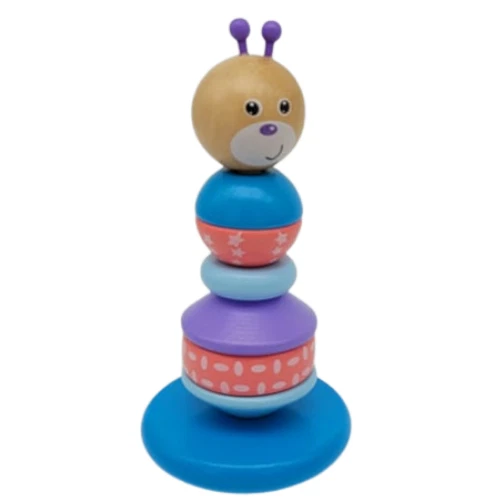 Wooden Animal Stack Tower Caterpillar - Image 1 of 1