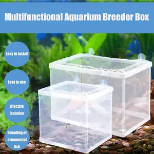 Fish Breeder Box DIY Aquarium Hatcher Mesh Box Juvenile Fish Tank Separation Net - Picture 1 of 14