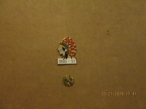 NCAA Bradley Braves Vintage Circa 1990-91 Chiefs Club Logo College Lapel Pin Cover
