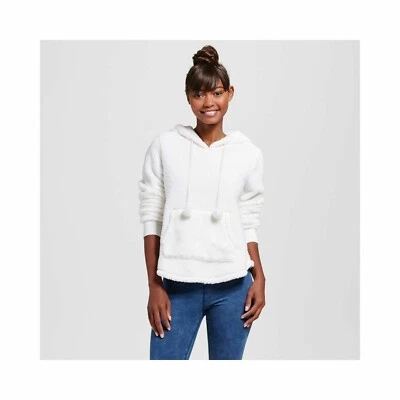 Sudadera con capucha suéter polar blanca Xhilaration para mujer tallas XS, S Foto 1 de 4