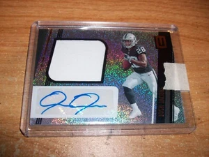2019 Panini Unparalleled Football Josh Jacobs Rookie Jersey Auto Card Raiders - Picture 1 of 3