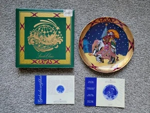Raro piatto in porcellana Hans Henrik Hansen Babbo Natale in Oriente 1996 - Foto 1 di 3