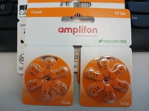 36 BATTERIE AMPLIFON 13 PER APPARECCHI ACUSTICI AMPLIFON TIPO 13 ZAS - Picture 1 of 3