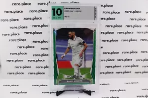 2023 LEAF - GREEN KARIM BENZEMA #B-5 GEM MINT 10 - Picture 1 of 1