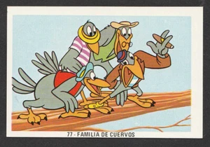 Fher 1970s Spain Spanish Walt Disney Trade Card #77 The Crow Family from Dumbo - Picture 1 of 1