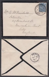 NEW ZEALAND 1898 QV SSF 2½d. SINGLE USE COVER TO ENGLAND (ID:034/D65594) - Picture 1 of 1