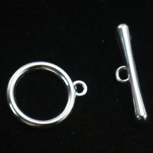 20 Pcs Buckle Pendant Connector Link Pendant Toggle Clasps Jewelry Making - Picture 1 of 12