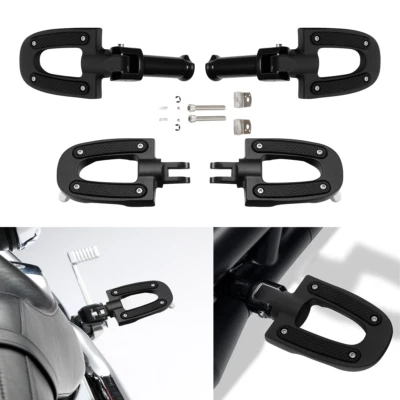 Escaleras conductor pasajero con soporte apto para Harley Softail Street Fat Bob 18-23 Foto 1 de 4