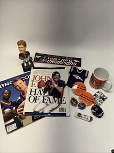 Vintage NFL Denver Broncos Memorabilia Lot John Elway Football Broncos Fan - Picture 1 of 3