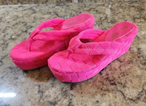 Chase and Chloe rosa Plateau Slipper Sandalen Sana 1 Größe 6,5 - Bild 1 von 5