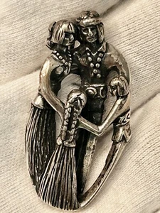 Ciondolo Vintage Estate Carolyn Pollack Relios Sterling Famiglia Nativa Storia Teller - Foto 1 di 7