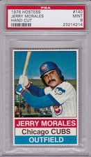 1976 Hostess #140 JERRY MORALES PSA 9 MINT - Chicago CUBS - TOUGH 1/10  6 higher