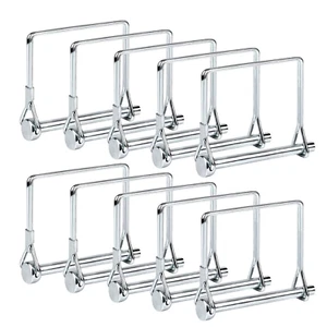Juego de pasadores de acoplamiento de remolque Truleego de 4" de 1/4" de acero al zinc de 10 piezas de alta resistencia - Imagen 1 de 12