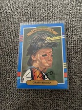 2002 Donruss Diamond Kings Recollection Collection Craig Biggio 1/1 On Card Auto