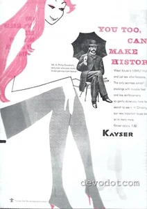 Anuncio de medias Kayser de los años 50 1956 - Imagen 1 de 2