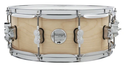 PDP Concept Maple 5.5x14 Snare Natural Lacquer with Chrome Hardware - Image 1 of 4