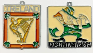 Ornamenti irlandesi Sun-Catcher 2 metallo/acrilico Irlanda stemma/combattimento irlandese - Foto 1 di 4