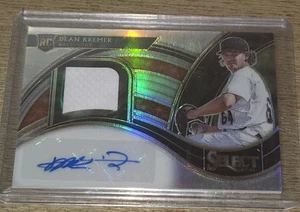2021 Panini Select Dean Kremer Rookie Jersey Auto #117/199 #RJA-DK Orioles - Picture 1 of 2