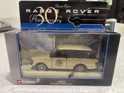 Corgi 57606 Gold Painted Range Rover 30th Anniversary Limited Edition 1:36 Scale - Image 1 of 4