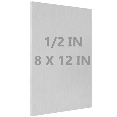 6061 T651 Hoja de Aluminio 8"x12"x1/2" Placa con Película Protectora para Hágalo Usted Mismo Foto 1 de 4