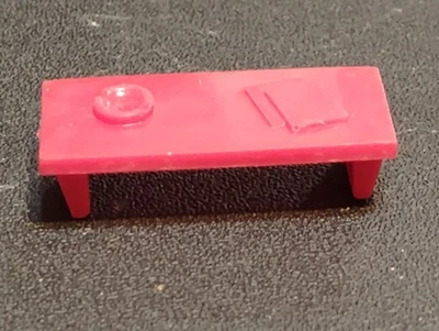 RARA MESA DE CENTRO ROJA CENTRO COMERCIAL MARX #5980 SEARS CASI NUEVA  Foto 1 de 2