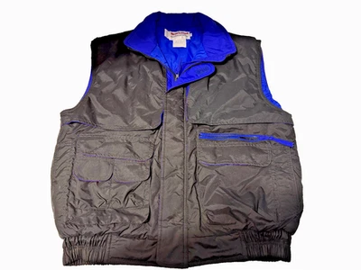Wear Guard Utility Vest Men's Size L Puffer Blue Black Style 1909 - Image 1 of 4