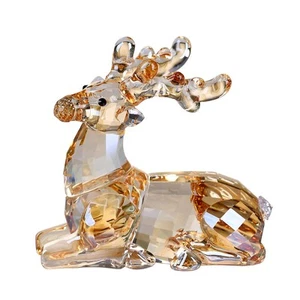 Crystal Deer Animals Lovely Elegant Craft Decorations for Home Ornaments Chri... - Picture 1 of 7