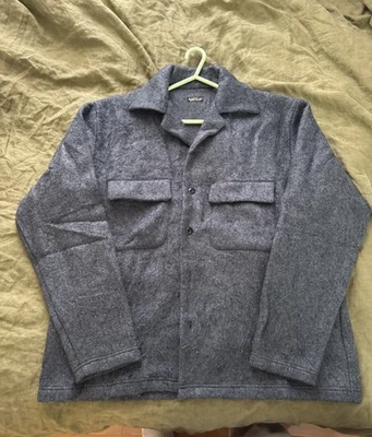 Kapital Shaggy Knit Board Shirt Gray button up long sleeve Made in Japan - Image 1 of 4