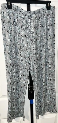 Ropa de dormir para mujer Liz Claiborne gris mariposa capri talla XL Foto 1 de 3