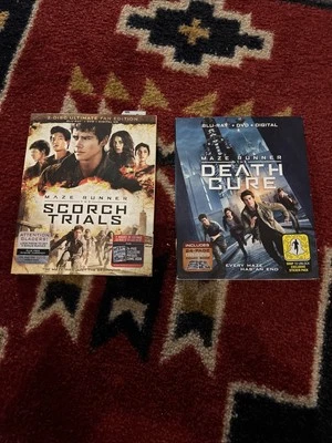 Action Blu-ray DVD Lot - The Maze Runner - “Death Cure” & “The Scorch Trials” - Image 1 of 2