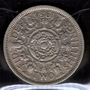 S436: Moneta Coin GRAN BRETAGNA 2 Shillings 1954 - Picture 1 of 1