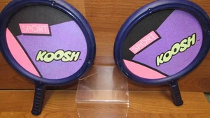 Vintage Pair of Koosh Ball Sport Racquet Paddle Racket Purple 1991 - Picture 1 of 9