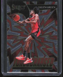 2022-23 Panini Select Turbocharged Jalen Green Rookie Houston Rockets #8 - Picture 1 of 2