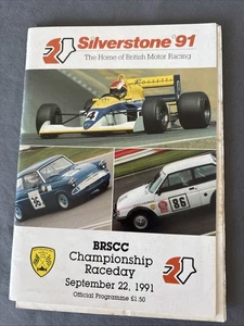 Race Programme 22 September 1991  Silverstone British F3000 TVR Tuscan A5 - Picture 1 of 1