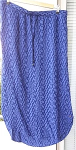 WIE NEU! Eddie Bauer. Langer Sommerrock, Gr. L, blau - Bild 1 von 5
