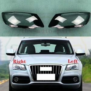 Left & Right Headlight Cover Clear PC+Sealant Glue For Audi Q5 2009-2012 - Picture 1 of 11