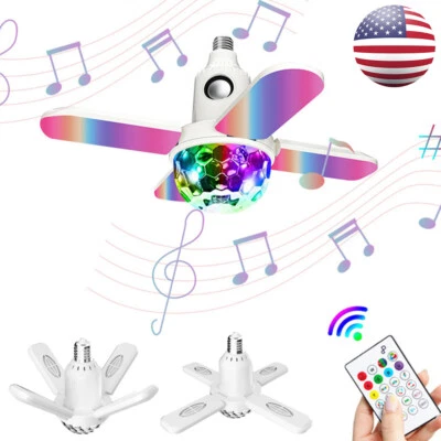 24W 50W RGB LED Ceiling Light Bluetooth Speaker Music Lamp with Remote Control - Image 1 of 4