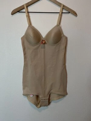 Triumph International Dead Stock NWT Vintage Girdle Bodysuit Nude 75/34 A Bra - Image 1 of 4