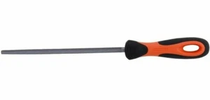 Bahco ROUND FILE Double Cut, With Handle, Tapered Tip- 250x10mm Or 300x12mm - Picture 1 of 5
