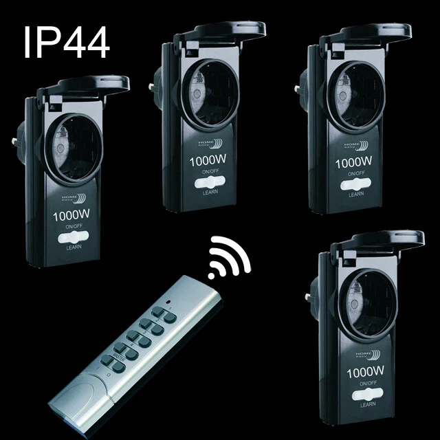 4 x Home Easy Funksteckdose Aussen Funk Steckdosen IP44 Outdoor Garten Schalter - Bild 1 von 1