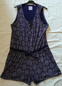 KURZOVERALL Gr.2XL/XXL blau LINGERIE NEUWERTIG Schlafanzug Overall ABHOLUNG geht - Bild 1 von 8