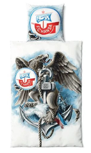 F.C. Hansa Rostock Bettwäsche Greif 135x200 + 80x80cm