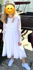 Kommunionkleid Kind weiß Bian Corella Gr. 140 - Bild 1 von 7