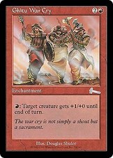 Urza's Legacy Ghitu War Cry x4 Magic The Gathering NM