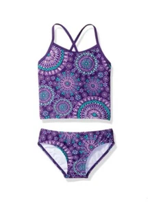 Kanu Surf Girls Melanie 2-pc Banded Tankini Swimsuit Purple Size 5 10706 - Picture 1 of 1