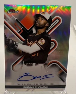 2022 Topps Finest Cedric Mullins Auto #FA-CM Orioles - Picture 1 of 2