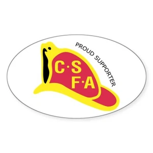 CafePress Oval CSFA Support Sticker Sticker (Oval) (3451805) - Picture 1 of 10