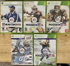 Madden NFL Xbox 360 Games LOT Bundle 11 12 13 15 09 Head Coach TESTED Kinect